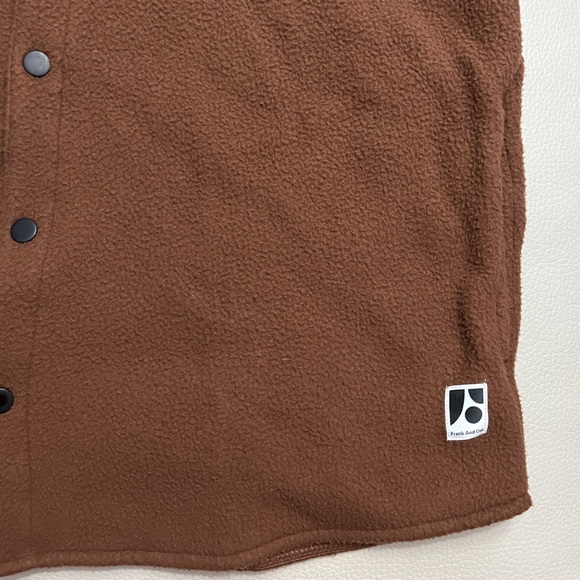 NWT - Frank & Oak Men’s The Polar Fleece Overshirt Jacket - Size L - Picture 8 of 13